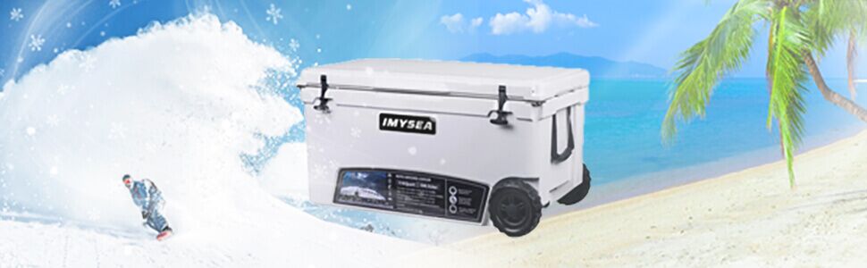 110L Fishing Cooler Box Big Ice Cooler Box with Wheels - China Cooler Box  and Rotomolded Cooler Box price